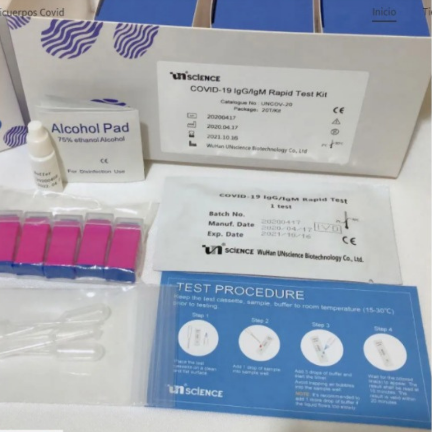 UNSCIENCE COVID-19 IgG/IgM Rapid Test Kit